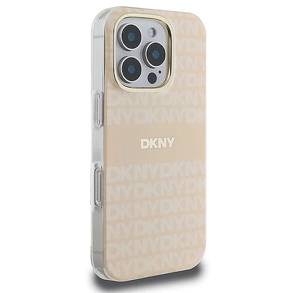 Etui DKNY Repeat Texture Pattern & Stripe MagSafe na iPhone 16 Pro - r