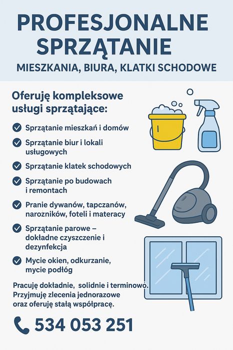 Usługi sprzątające