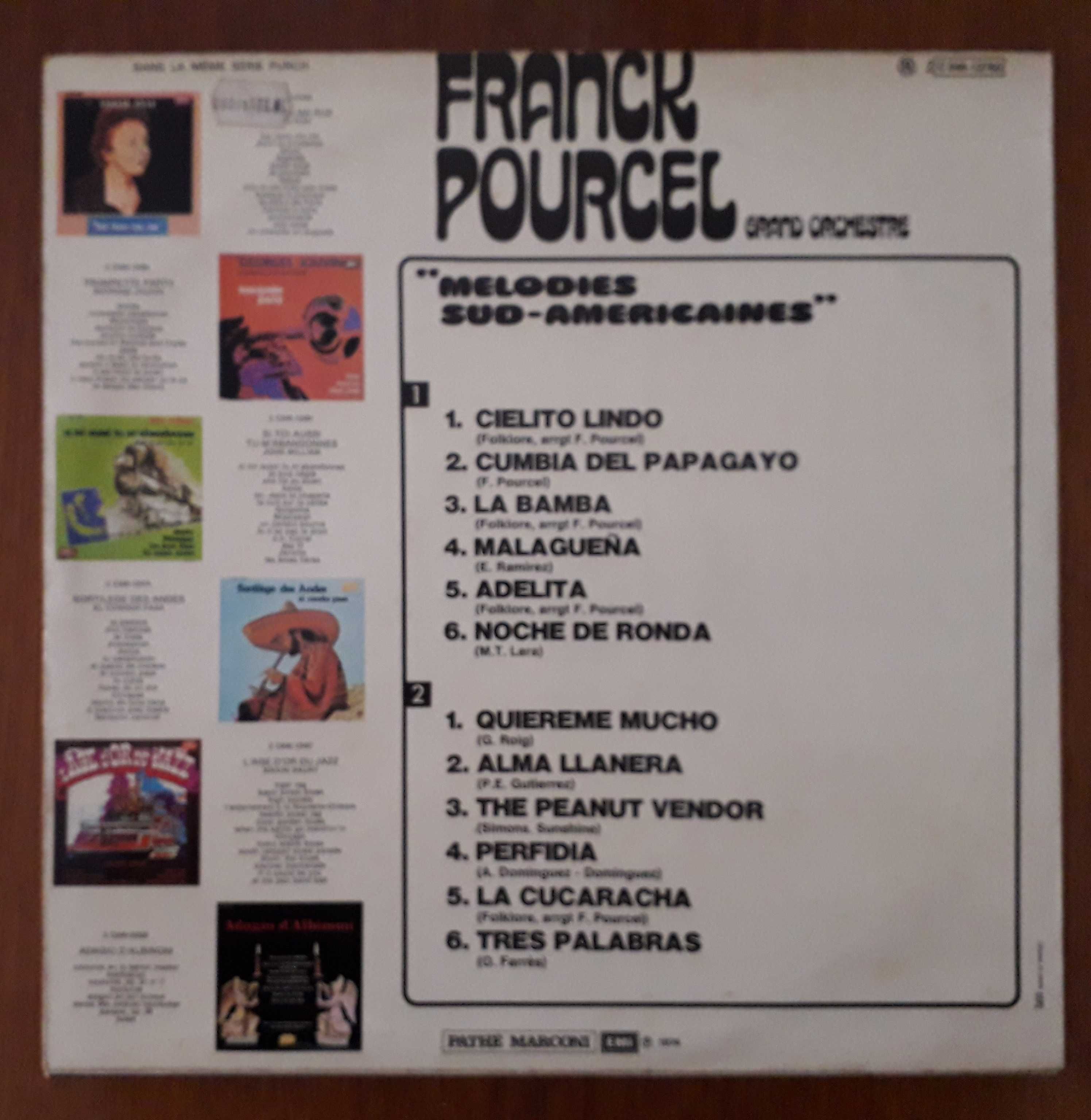 Frank Pourcel  disco  de vinil "Melodies Sud-Americaines"