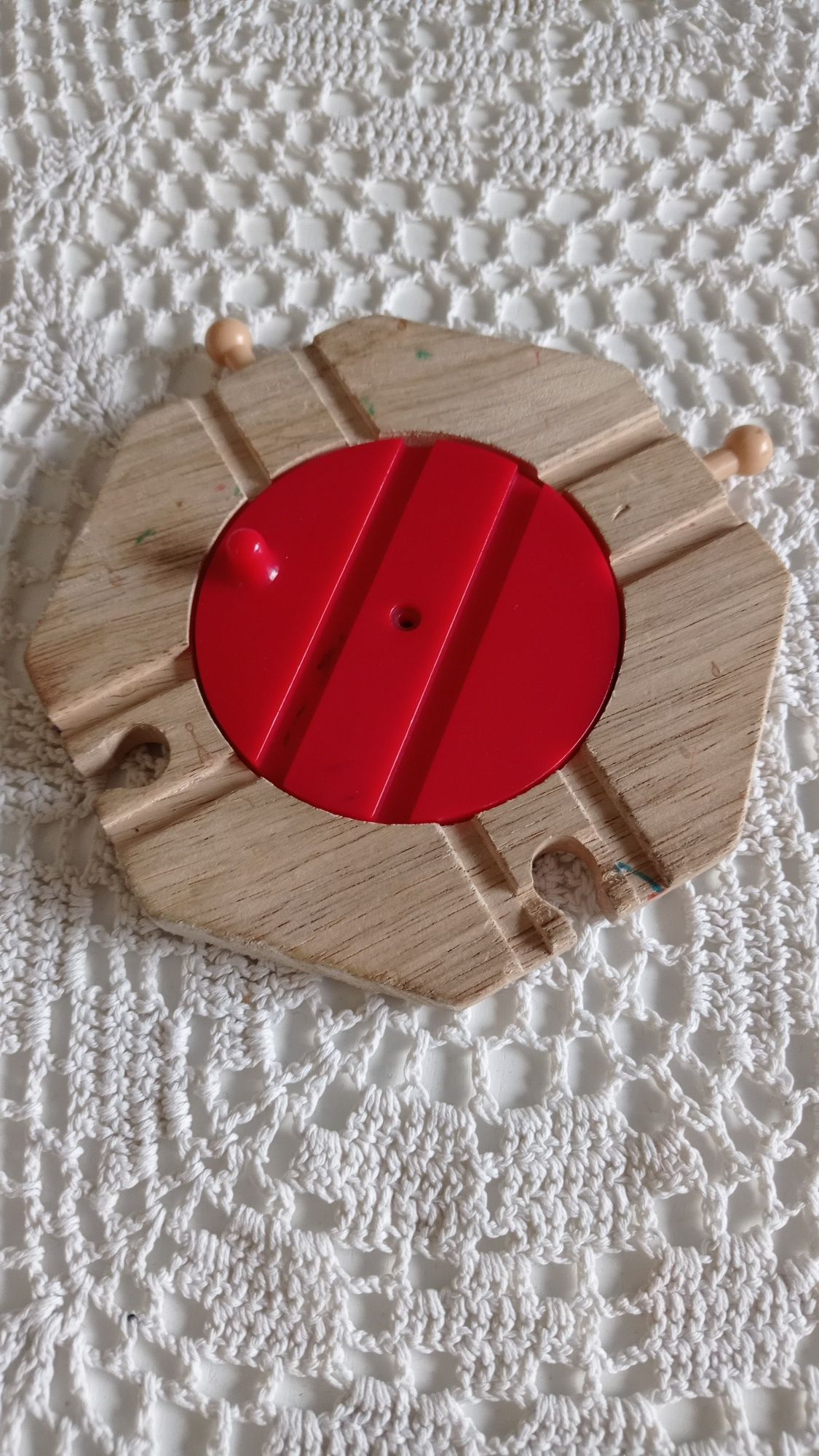 BIGJIGS  kolejka drewniana Obrotnica