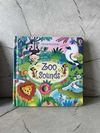 Usborne Zoo Sounds музична тактильна книга звуків