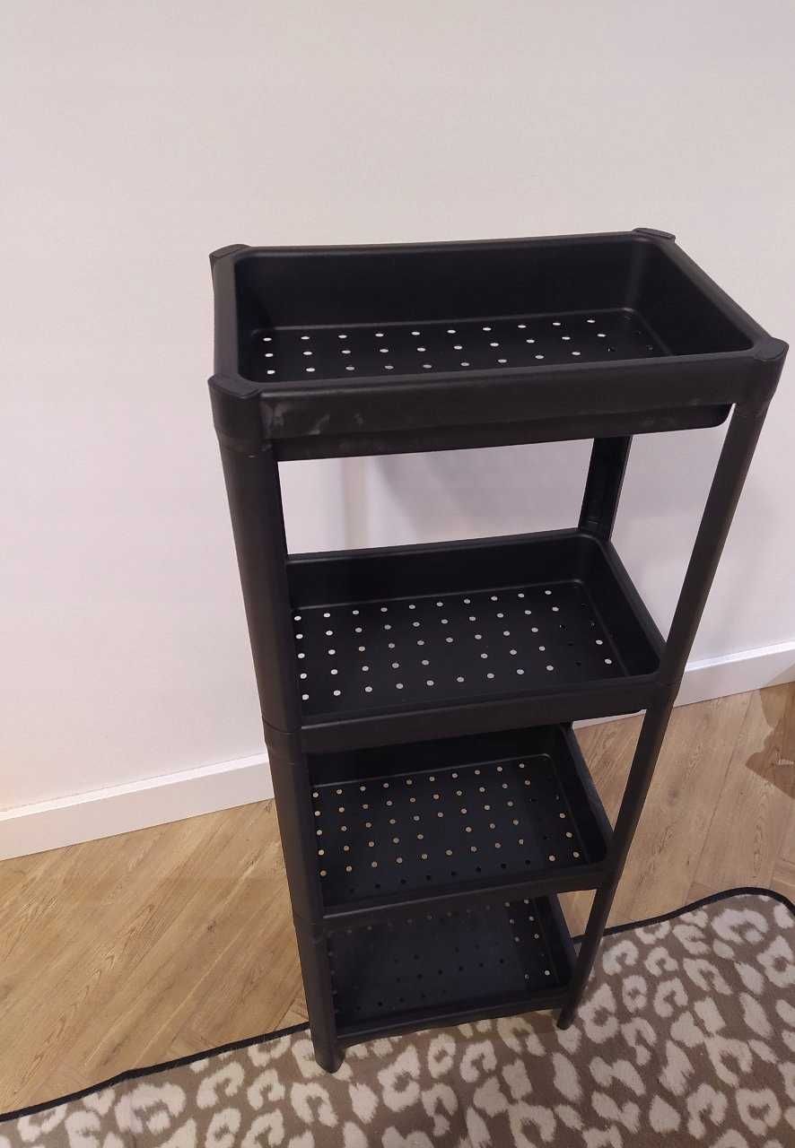 NOWY Regał IKEA VESKEN Czarny 36x23x100cm Do Łazienki