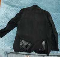 Blazer de bombazina preto