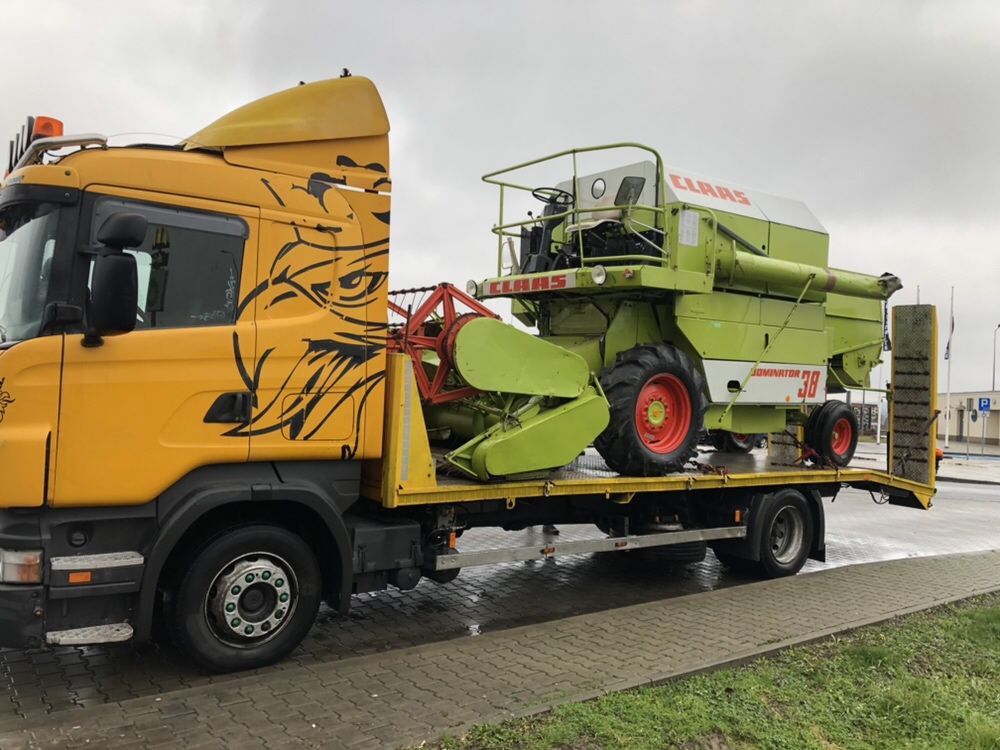 Transport maszyn rolniczych,budowlanych(przerzut,laweta,jcb,CAT,case