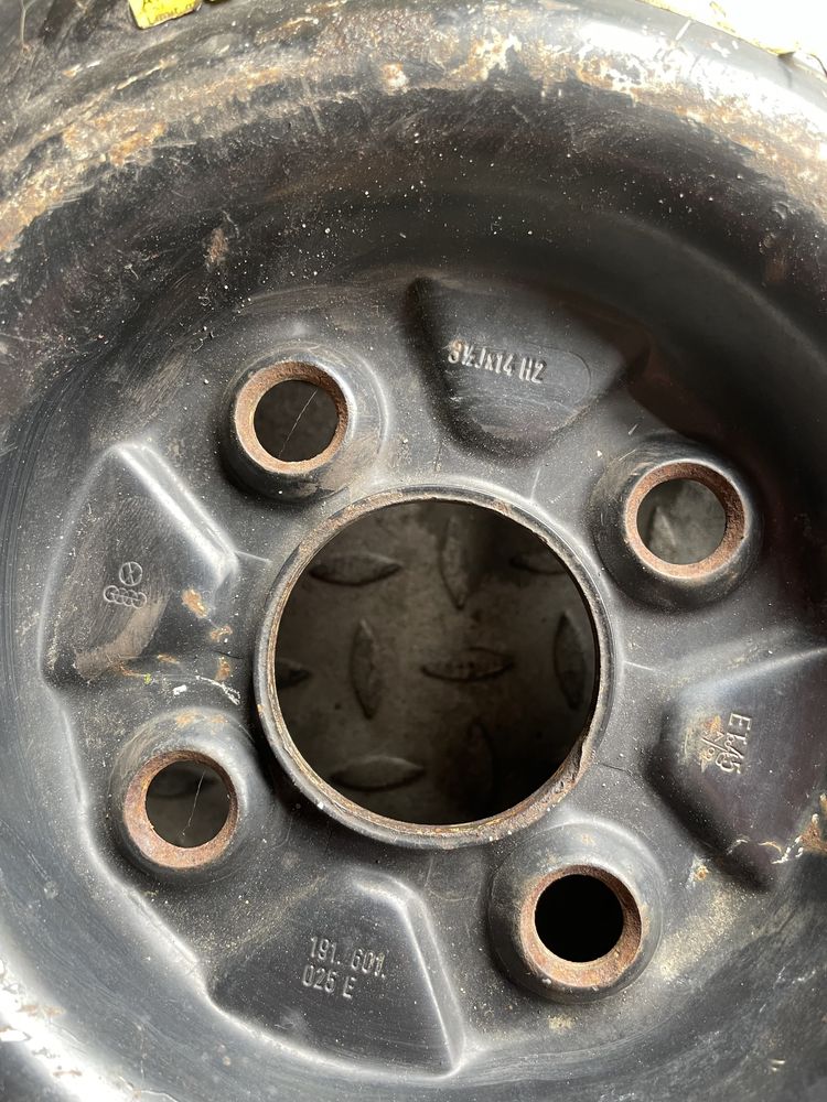 KOŁO DOJAZDOWE Audi Skoda Seat Volkswagen 4x100 57,1  R14