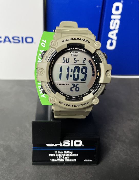 Годинник тактичний Casio AE-1500WH-5A новий оригінал койот хакі
