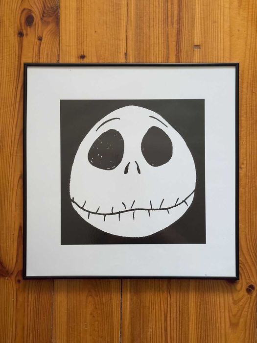 Nightmare Before Christmas Obraz w ramie Art print 40x40 cm