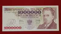 1.000.000 zł banknot PRL 1993 rok UNC Seria M czerwony milion