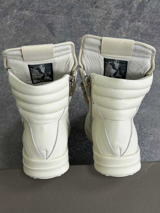 Rick Owens Geobasket Ramones jumbo laces білі кеди archive кеды 43 41