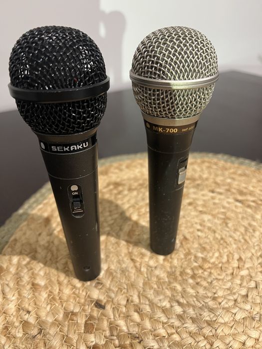Dwa mikrofony dynamiczne MK-700 i UDM 525