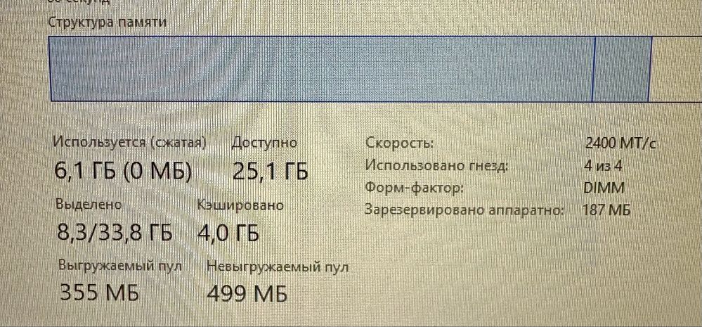 Операвтивная память DDR4-2400мгц 8гб