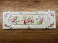 Wieszak, drewno, decoupage, rękodzieło