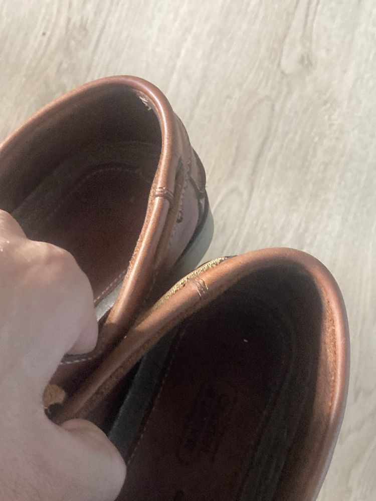 Camel active топсайдери 40 41 25.5 кожа timberland