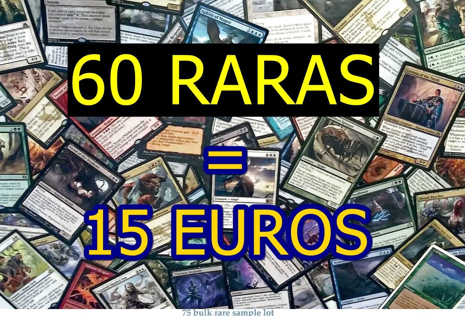 Lote 60 Cartas Raras Magic The Gathering MTG sem repetidas!!
