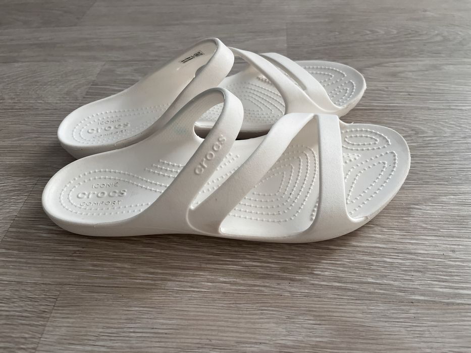 Кроксы белые 10размер