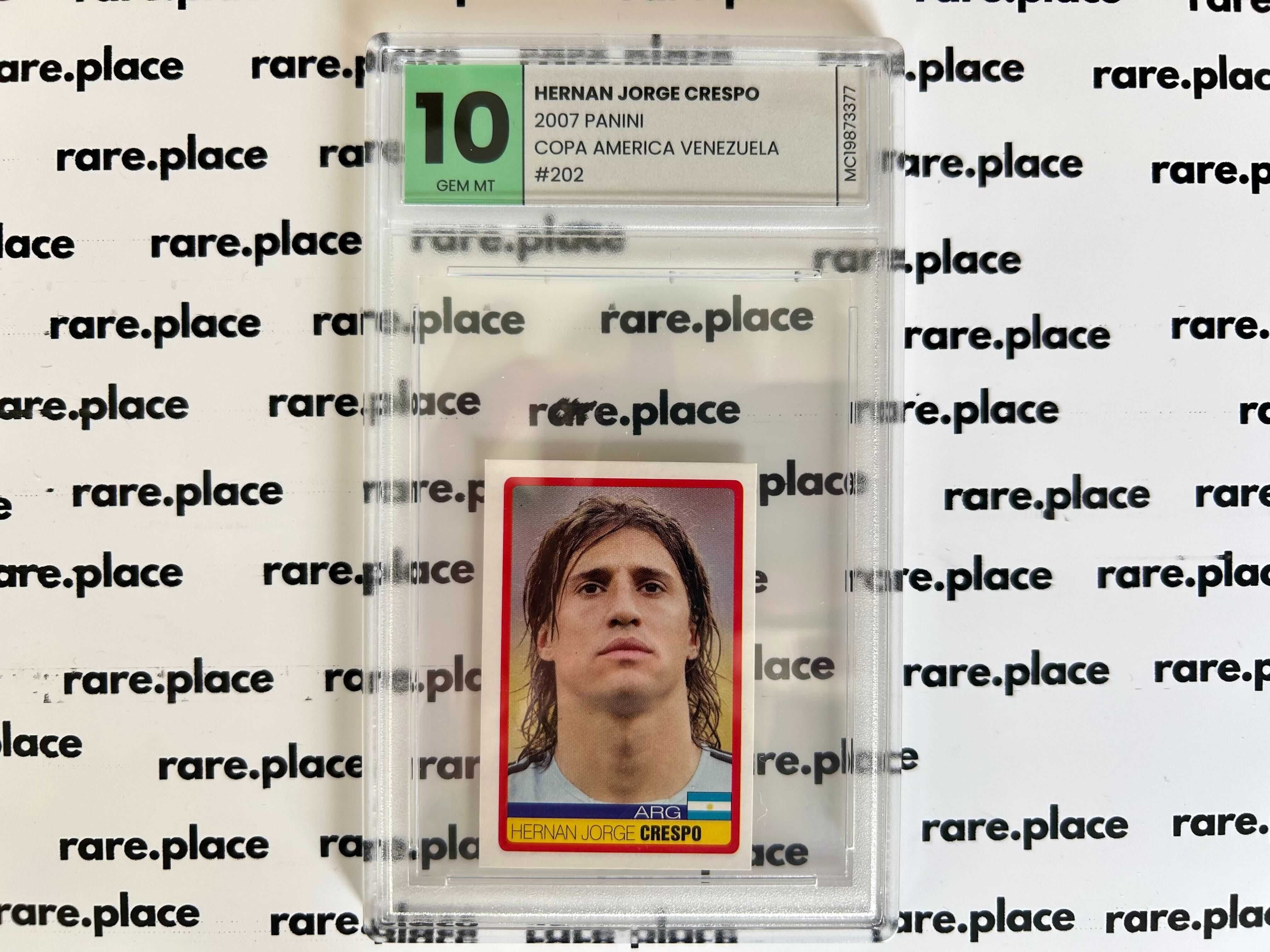 Carta 2007 Panini Hernan Jorge Crespo Copa Amerca Venezuela #202