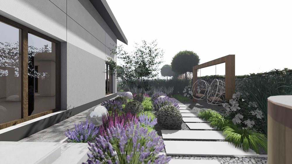 Projektowanie ogrodów Zakładanie ogrodów Usługi ogrodnicze Trawniki