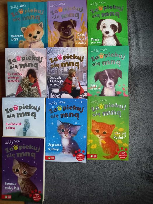 10 książek serii "Zaopiekuj się mną" Holly Webb