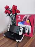 Nintendo Switch Oled White Caly komplet Super stan