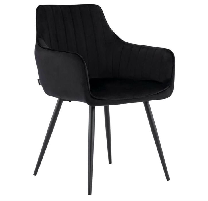 Krzeslo MUF MEM Meble czarny velur