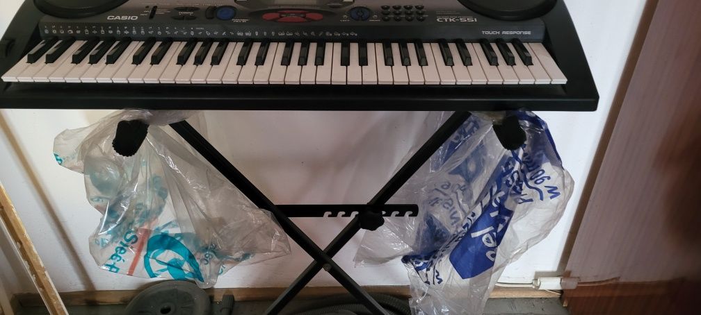 Casio CTK 551+stojak keyboard syntezator organy