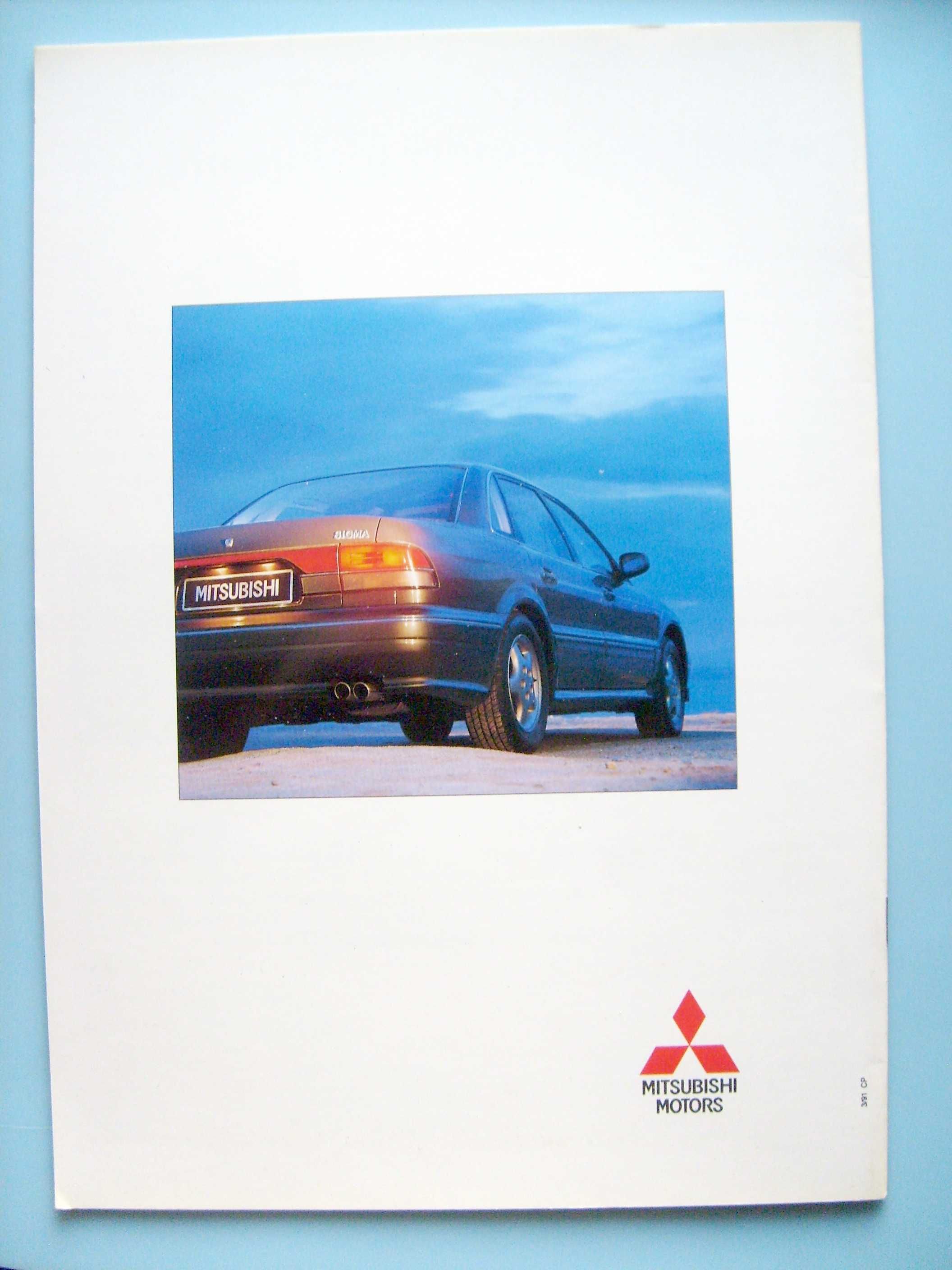 Mitsubishi Sigma 1991 - prospekt 24 strony, stan BDB