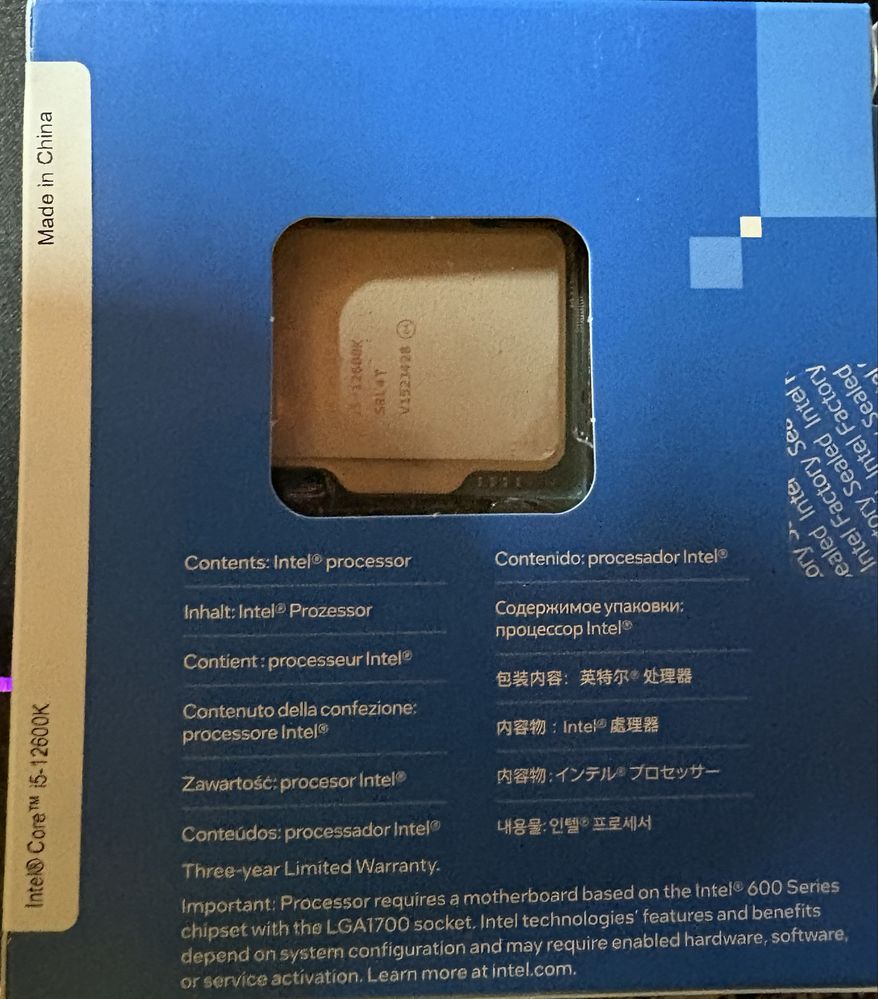 Procesor Intel core i5-12600K