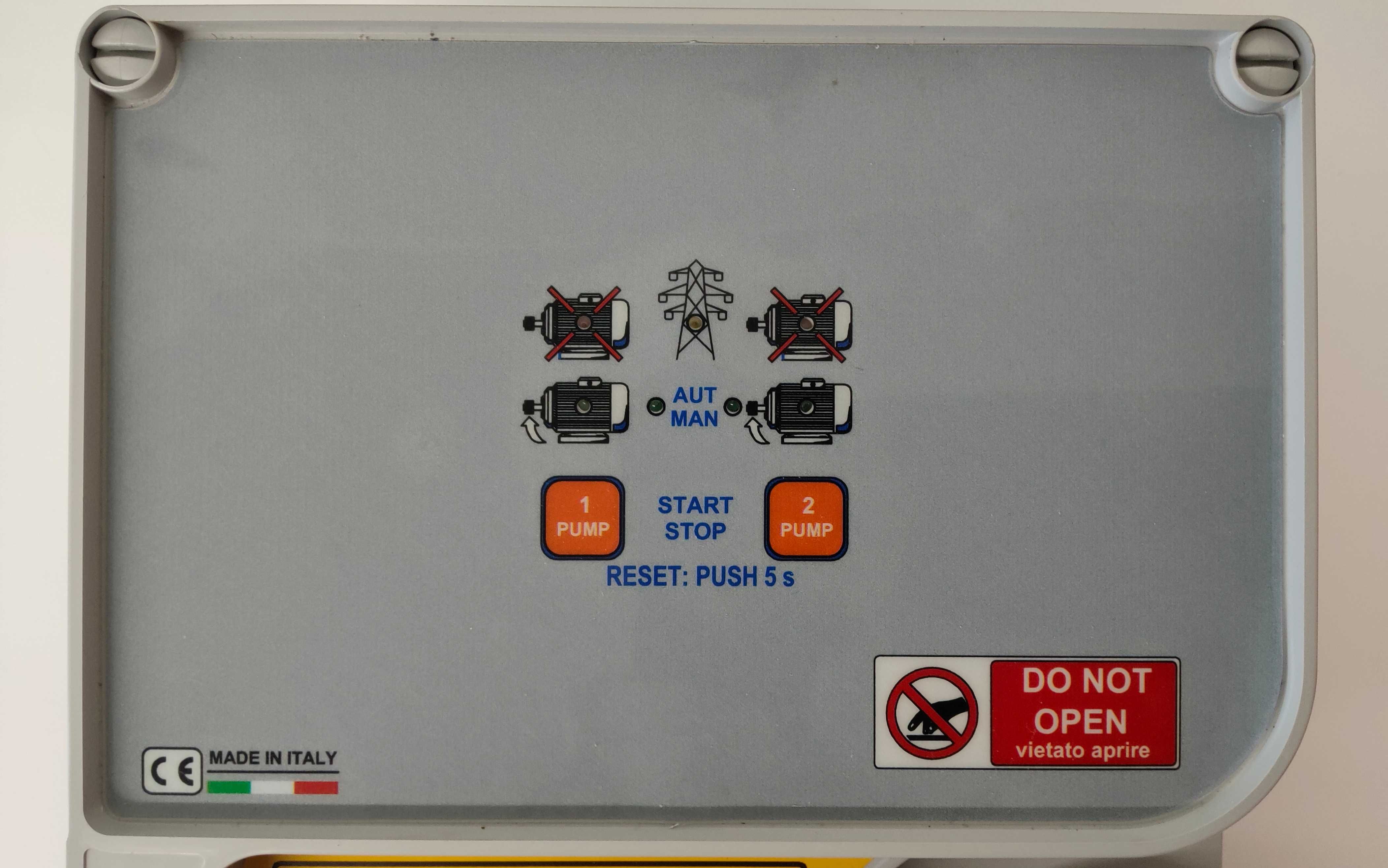 trójfazowy kontroler/sterownik dla 2-pomp(silników) 2x0,75-4kw