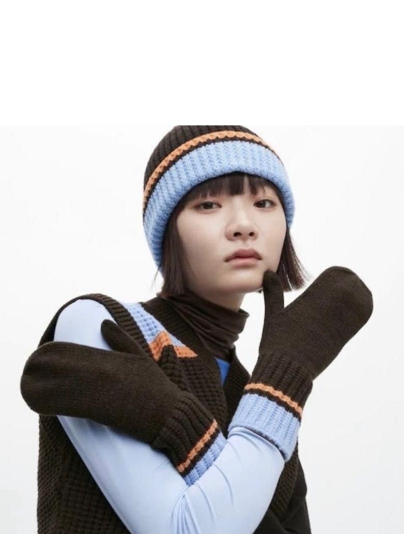 Комплект  шапка рукавиці Marni & uniqlo обмін