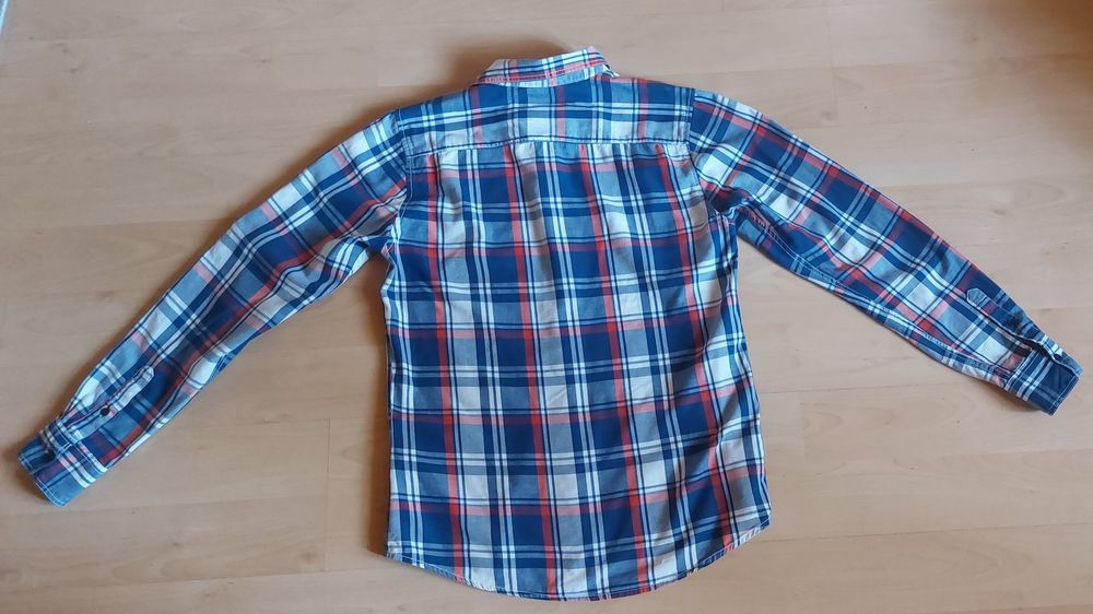 Koszula męska młodzieżowa w kratkę Lemon Beret 176