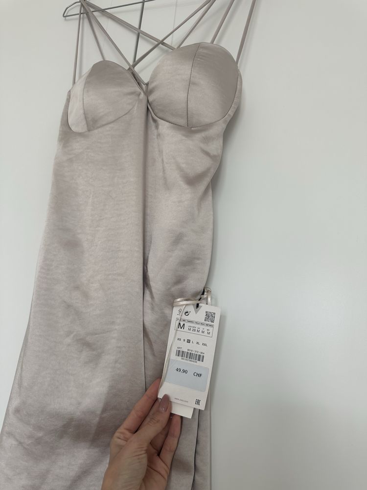Сукня Zara шовкова міні