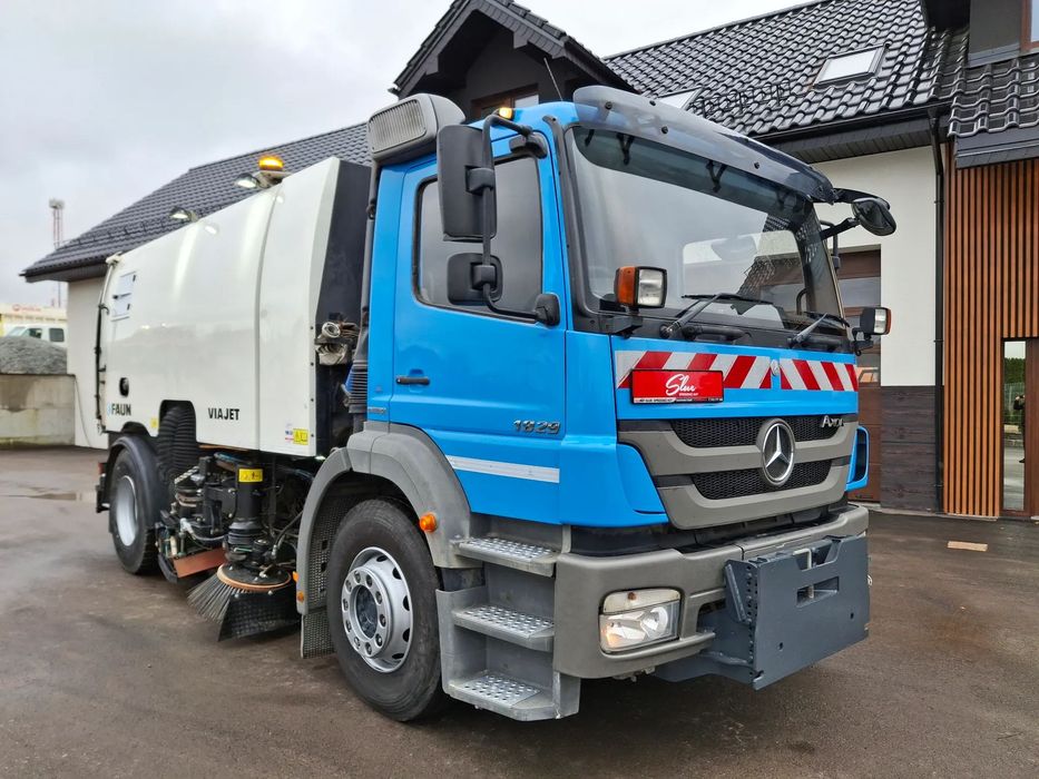 Mercedes-Benz Axor 1829 Zamiatarka FAUN Viajet 2010r EUnited PM10 Karcher Przebieg 76 Tyś KM Euro 5  Dodatkowe Zbiorniki Wody Karcher Wentylacja SEKA Czołownica Euro5
