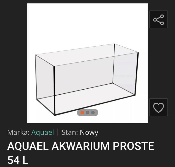 Akwarium - 54L - 70/27/33