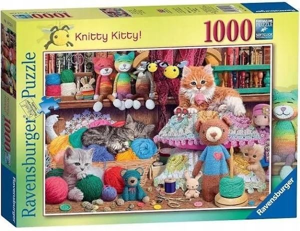 Puzzle 1000 Zaplątane Kociaki, Ravensburger