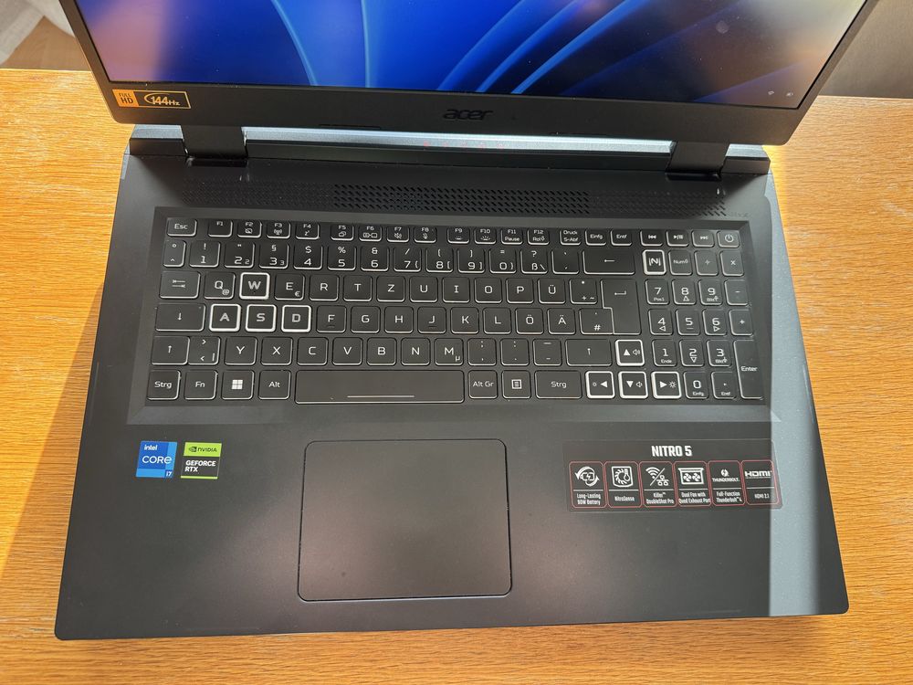 Ноутбук Acer Nitro rtx 4060 140 ватт, экран 17 диагональ