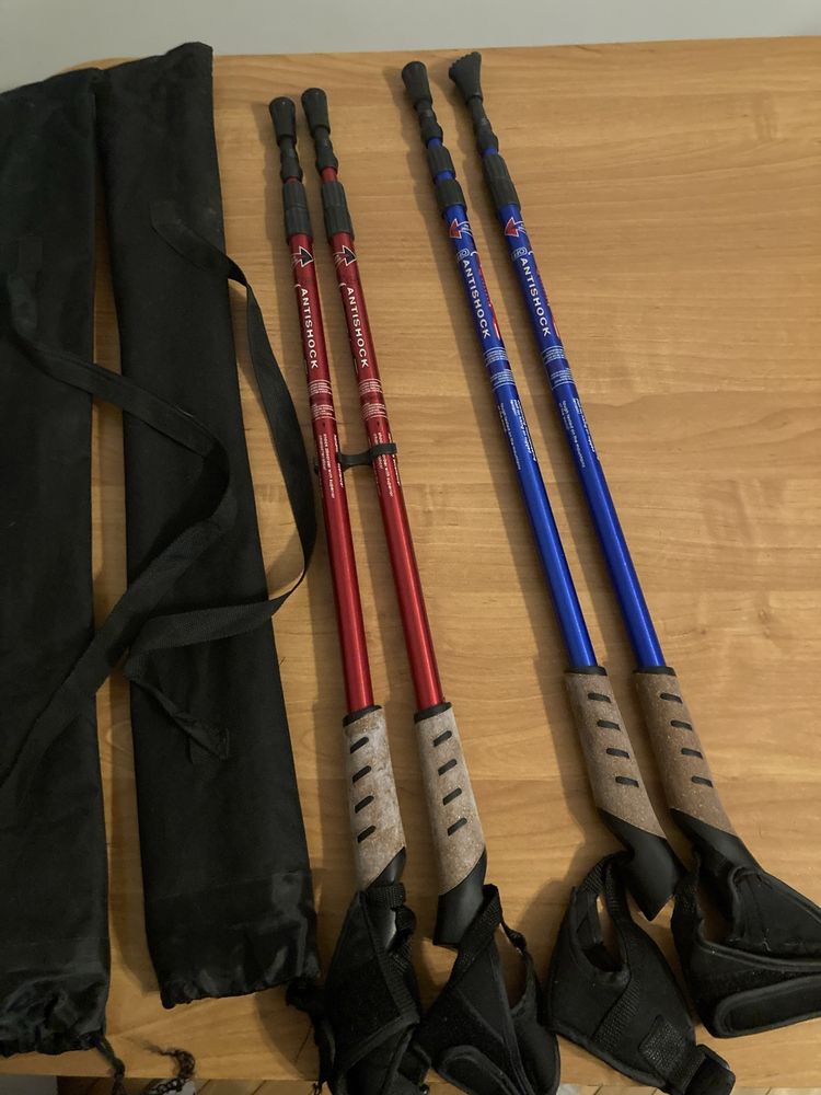 2 komplety kijków trekkingowych nordic walking