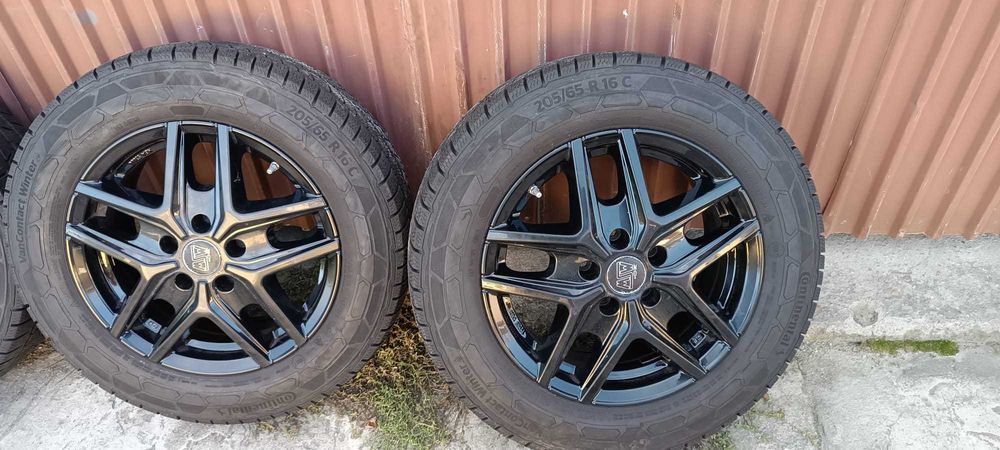 Koła Felgi MSW OZ 16", Opony Zimowe 2024 Continental 5x112 205/65 R16C