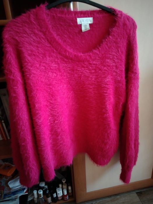 Sweterek alpaka fuksja M,L