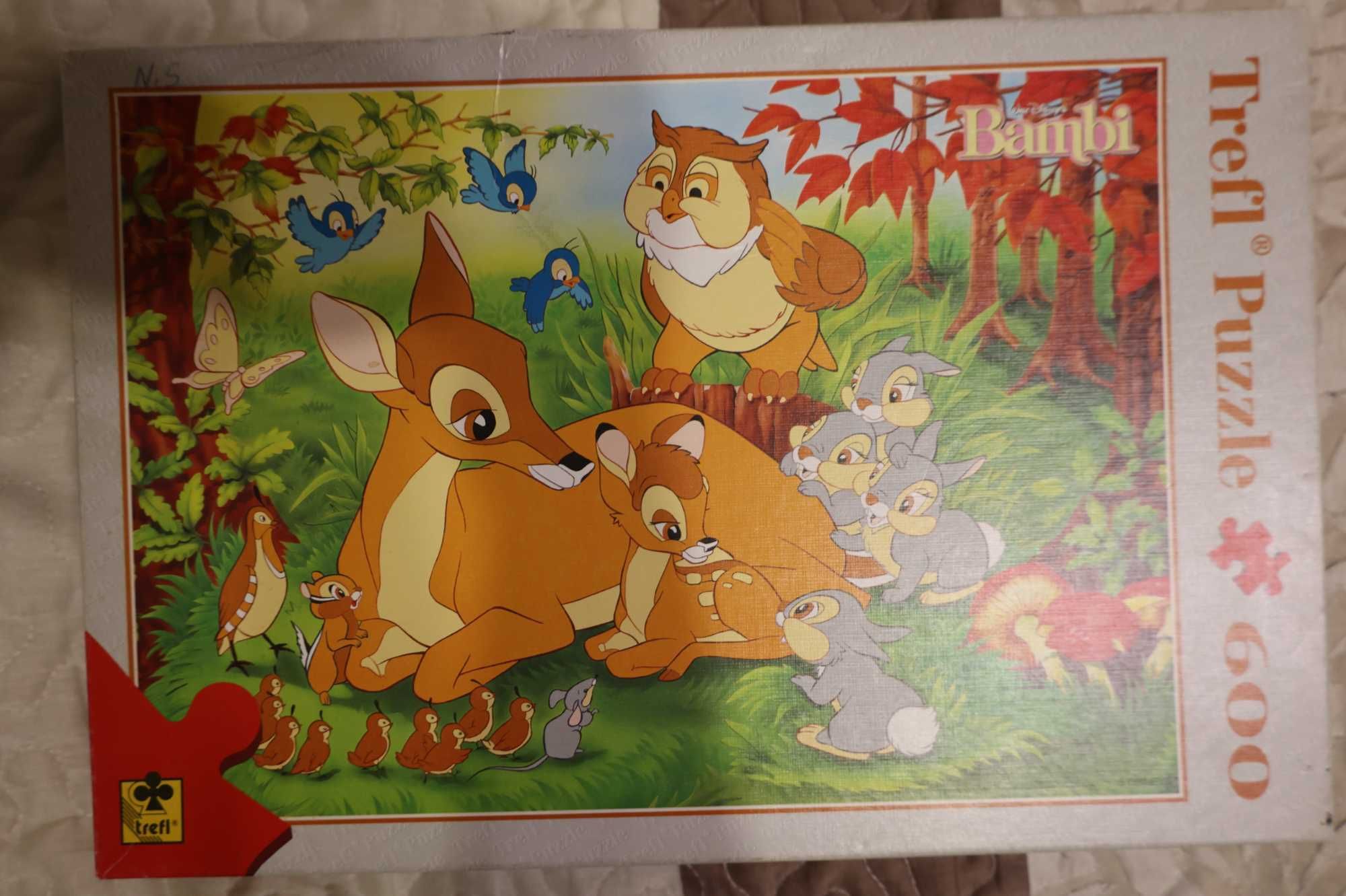 Puzzle Bambi 600 Disney stary trefl