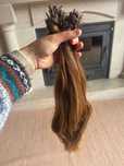 Extensões cabelo castanhas da MYOS