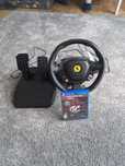 Volante T80 Ferrari Editon pc/ps4 + Jogo ps4 Gran Turismo: Sport.