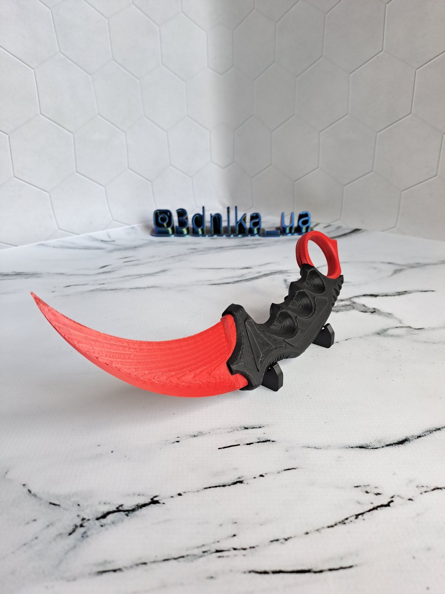 Ніж Керамбіт з CS2, CS GO, ніж сувенір Karambit, 3д іграшки