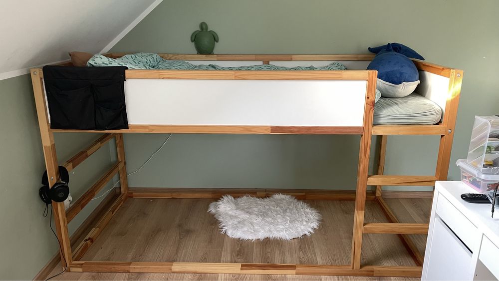 Łóżko IKEA KURA z materacem
