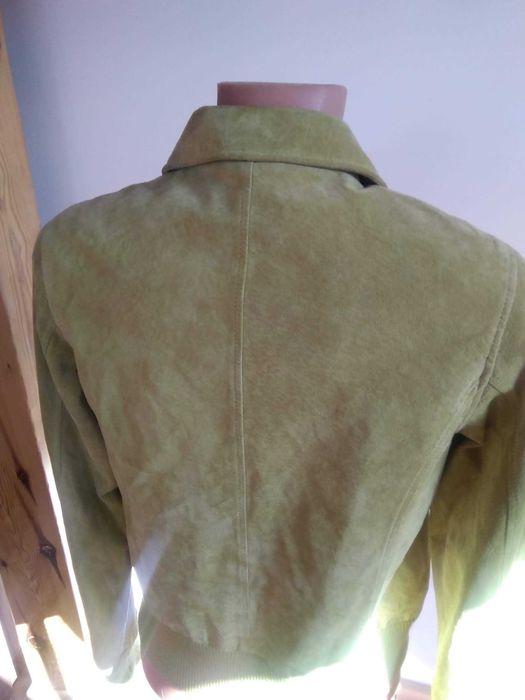 kurtka skora zielona