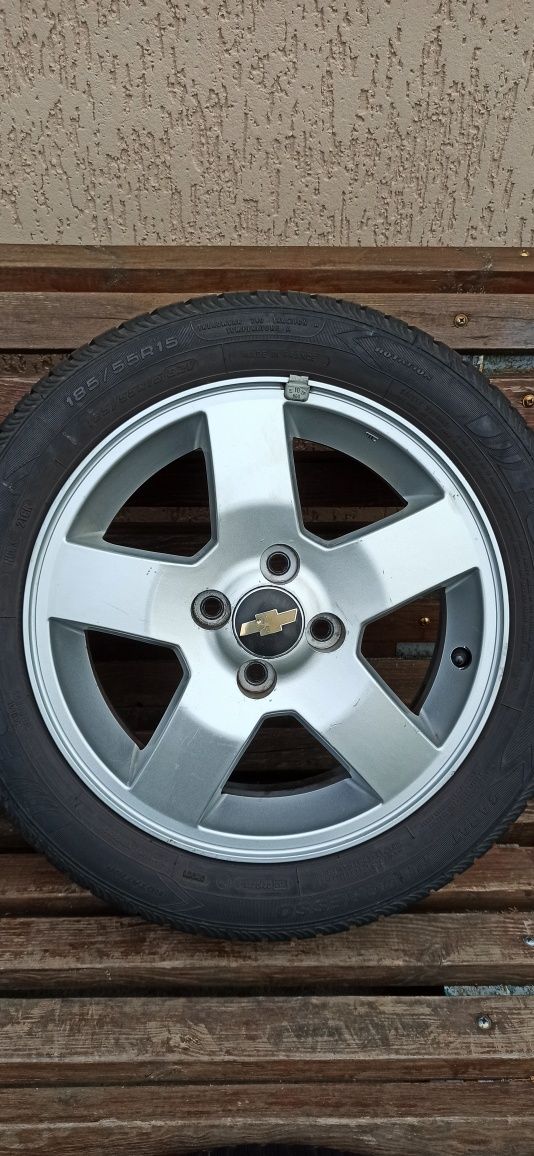 Диски 4 100 R15 GM Chevrolet Aveo Daewoo Lanos Opel Corsa +шини 185/55