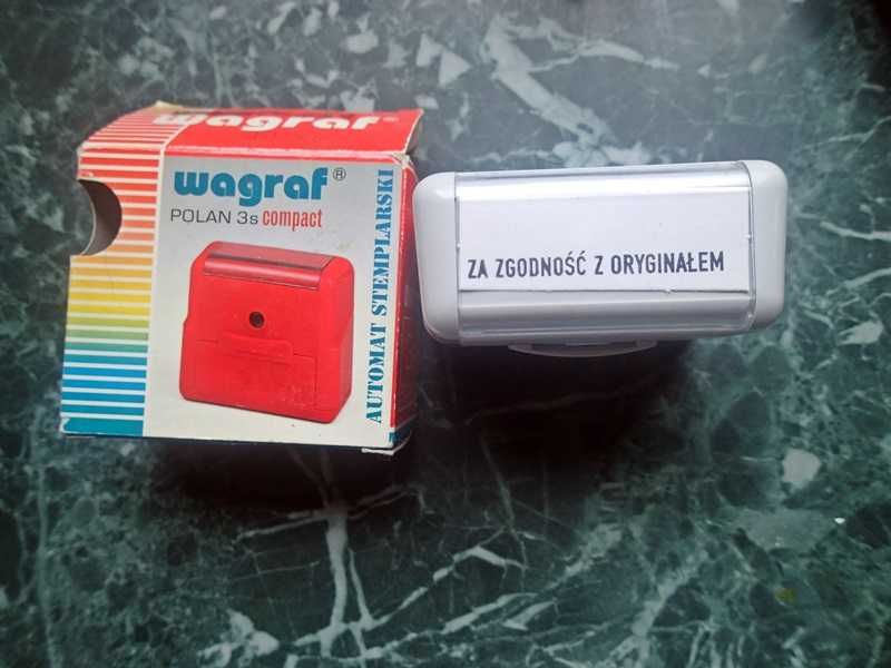 Pieczątka Automat Polan 3S 48x19mm - Za zgodność z oryginałem