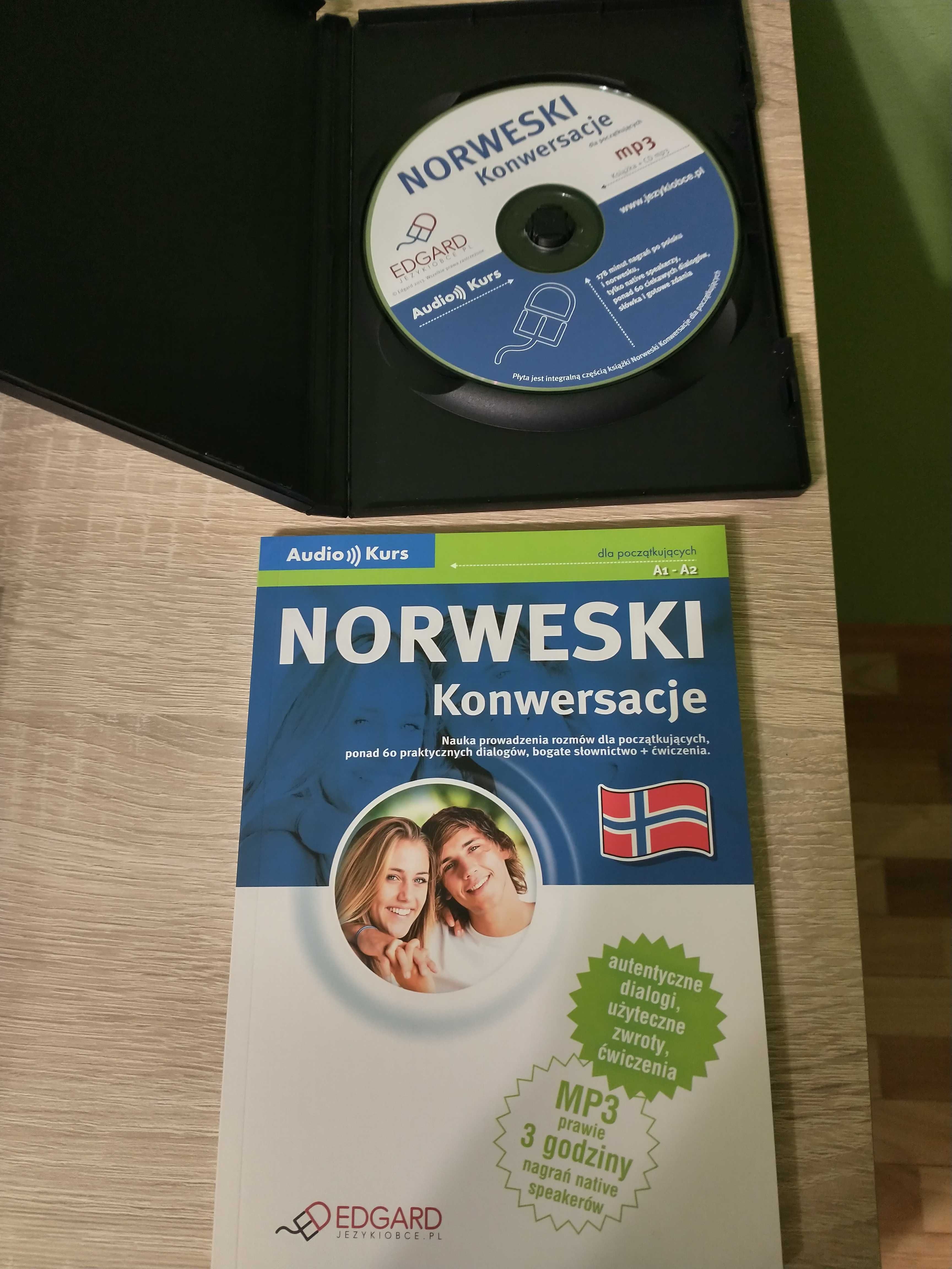 Książki kurs Norweskiego z płytami CD