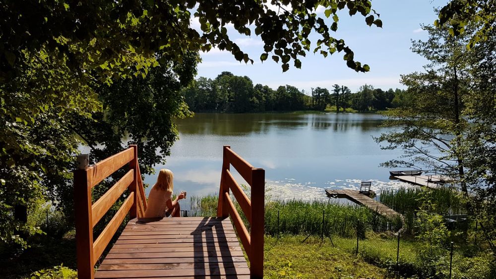 Domki na Mazurach WOLNY Październik SUPER ceny 4-6 os Urocza Przystań