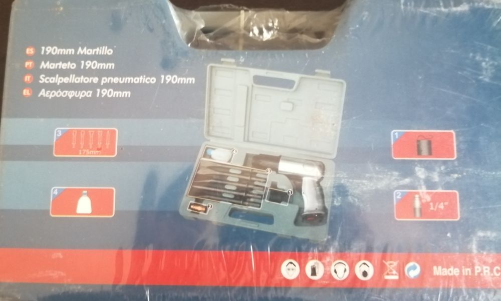 KIT MARTELO + 5 Escopros 190mm