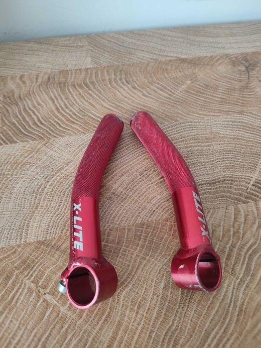 Lekkie rogi X-Lite made in UK czerwona anoda Retro MTB